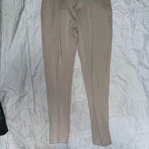 Skinny Fit Beige Trousers